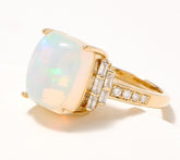 Effy Ethiopian Opal & Diamond Cocktail Ring, 14K Gold, Size 9
